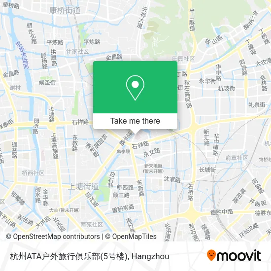 杭州ATA户外旅行俱乐部(5号楼) map