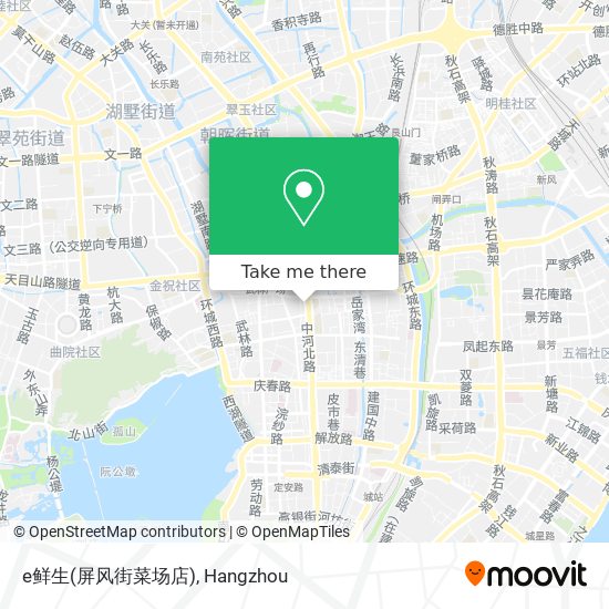 e鲜生(屏风街菜场店) map