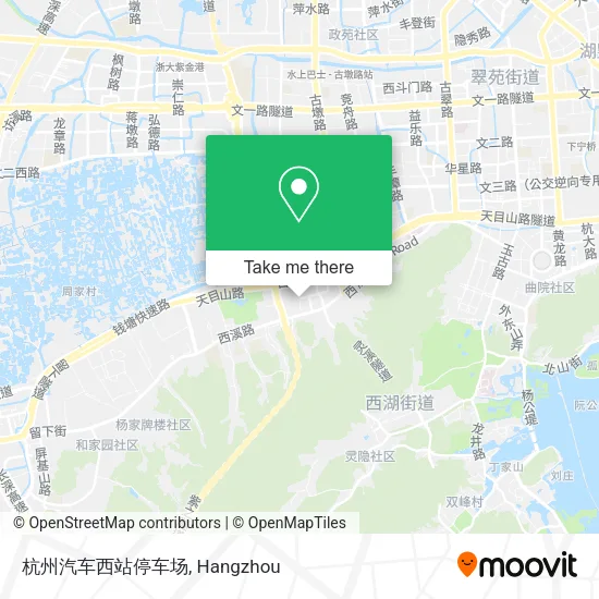 杭州汽车西站停车场 map