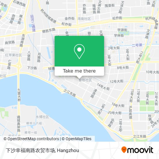 下沙幸福南路农贸市场 map