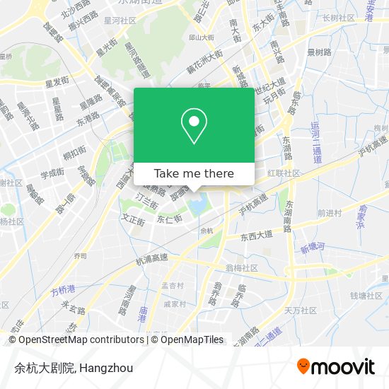 余杭大剧院 map