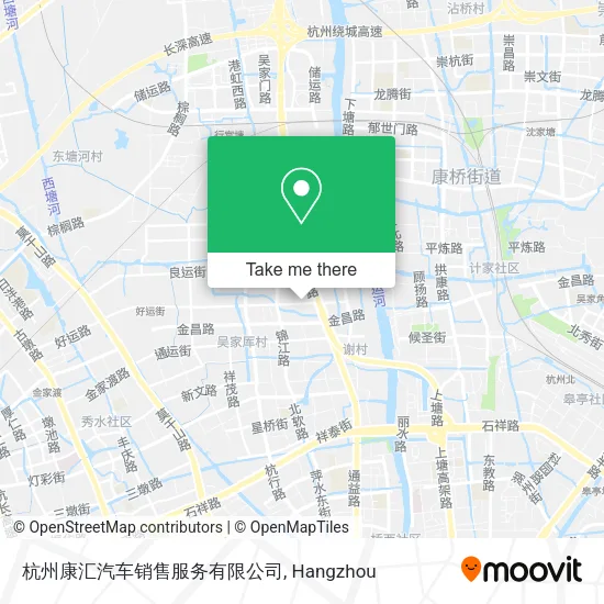 杭州康汇汽车销售服务有限公司 map