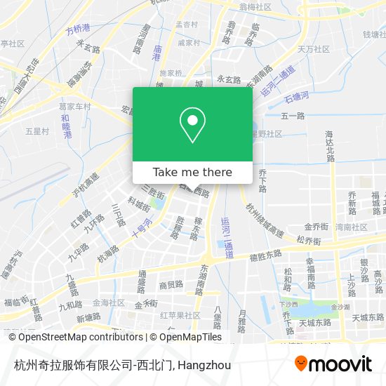 杭州奇拉服饰有限公司-西北门 map