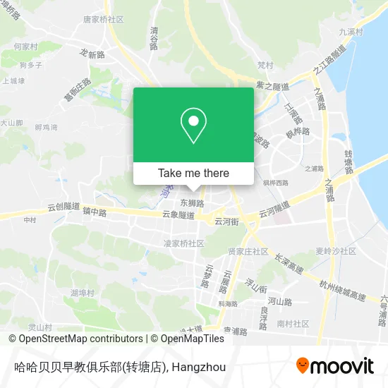 哈哈贝贝早教俱乐部(转塘店) map