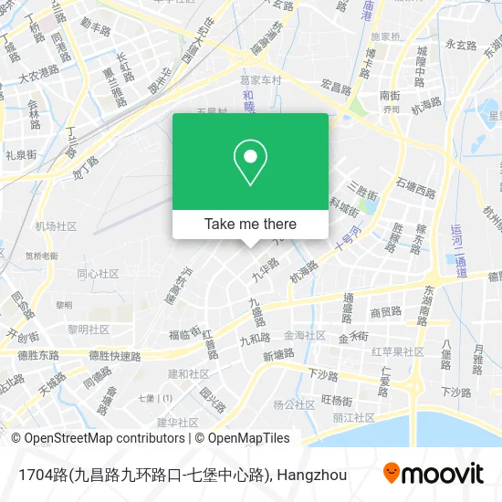 1704路(九昌路九环路口-七堡中心路) map
