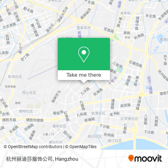 杭州丽迪莎服饰公司 map