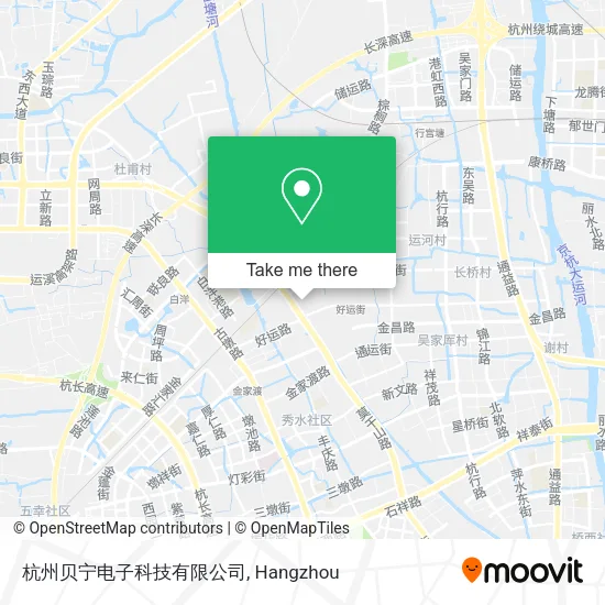 杭州贝宁电子科技有限公司 map