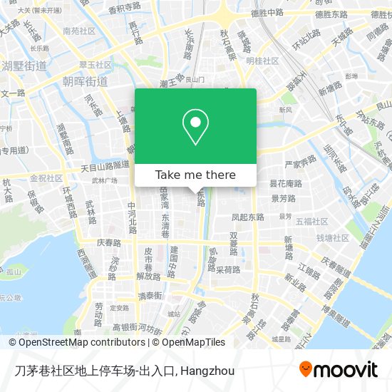 刀茅巷社区地上停车场-出入口 map