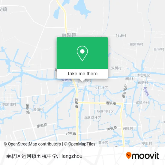 余杭区运河镇五杭中学 map