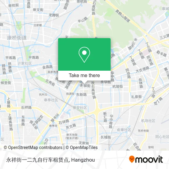 永祥街一二九自行车租赁点 map