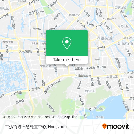 古荡街道应急处置中心 map