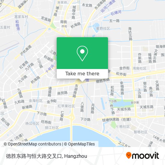 德胜东路与恒大路交叉口 map