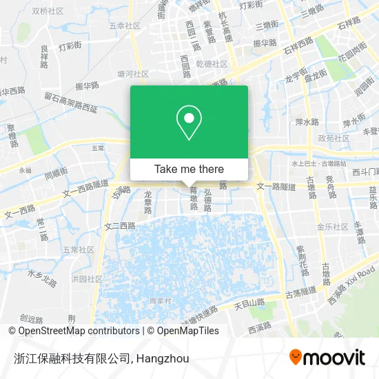 浙江保融科技有限公司 map