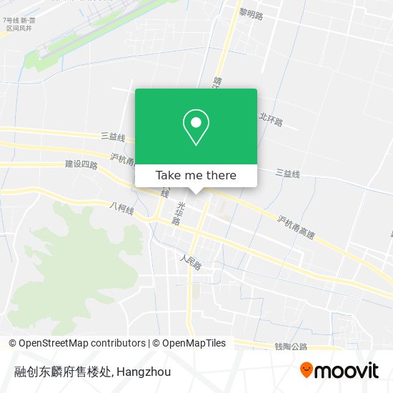 融创东麟府售楼处 map