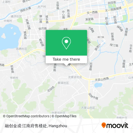 融创金成·江南府售楼处 map