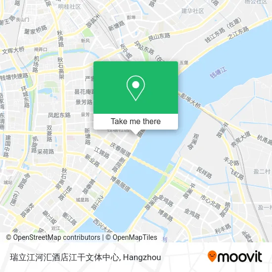 瑞立江河汇酒店江干文体中心 map