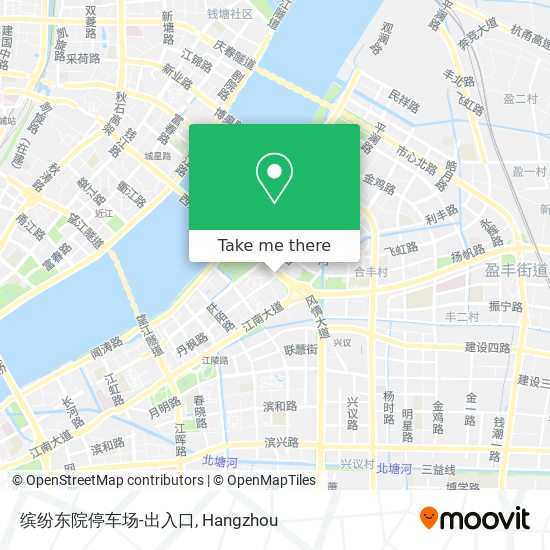 缤纷东院停车场-出入口 map