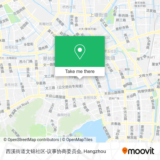 西溪街道文锦社区-议事协商委员会 map