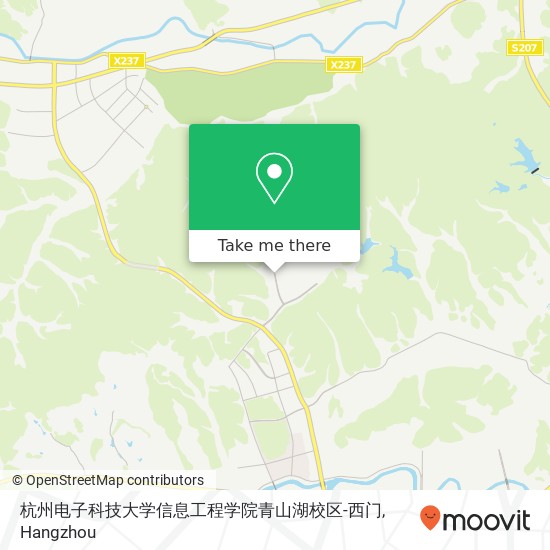 杭州电子科技大学信息工程学院青山湖校区-西门 map