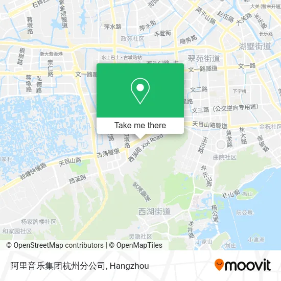 阿里音乐集团杭州分公司 map