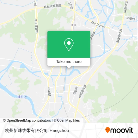 杭州新珠线带有限公司 map
