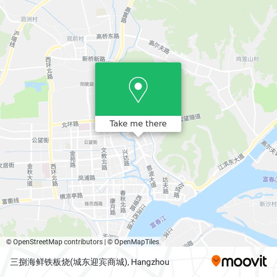 三捌海鲜铁板烧(城东迎宾商城) map