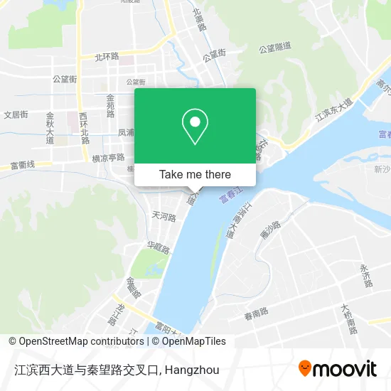 江滨西大道与秦望路交叉口 map