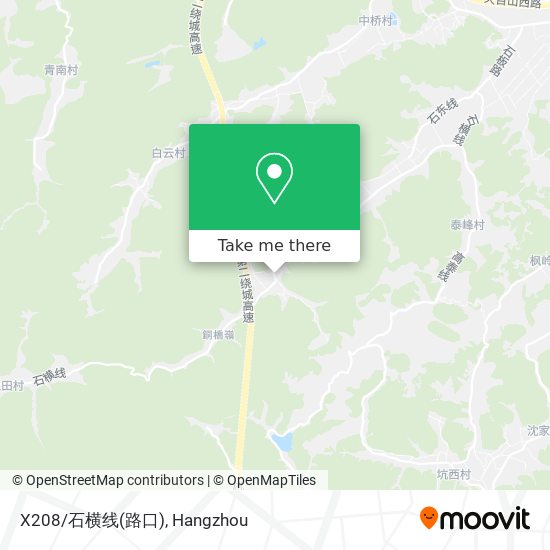 X208/石横线(路口) map