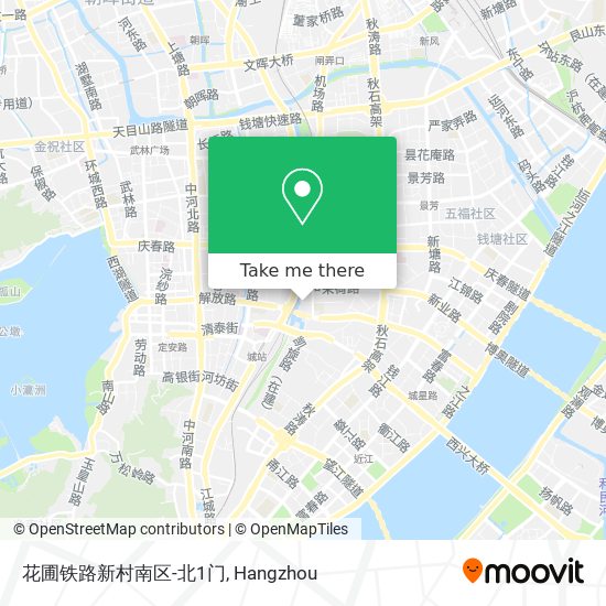 花圃铁路新村南区-北1门 map