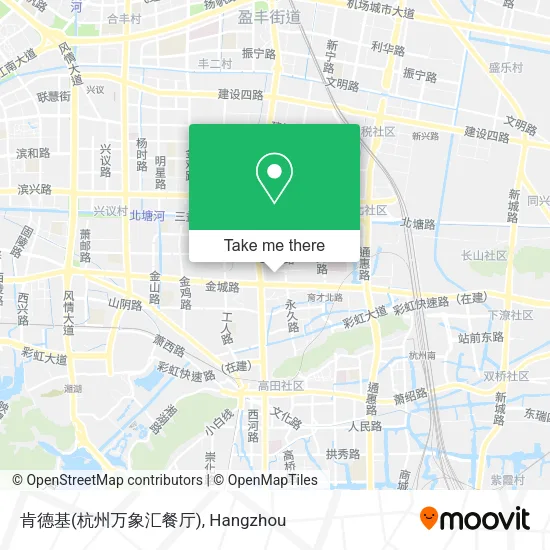 肯德基(杭州万象汇餐厅) map