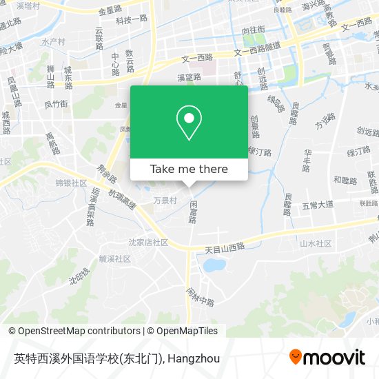 英特西溪外国语学校(东北门) map