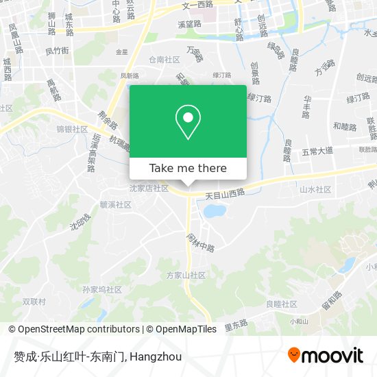 赞成·乐山红叶-东南门 map