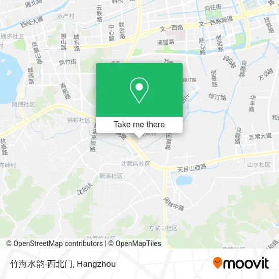 竹海水韵-西北门 map