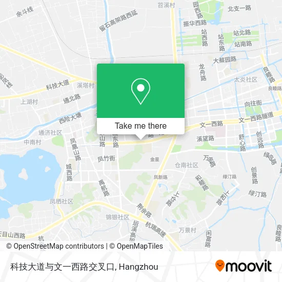 科技大道与文一西路交叉口 map