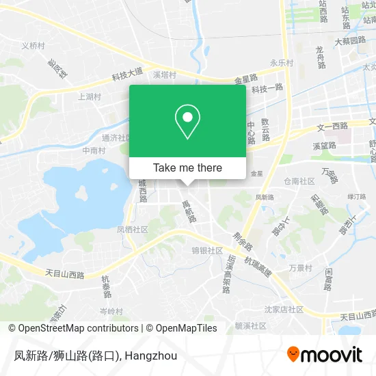 凤新路/狮山路(路口) map