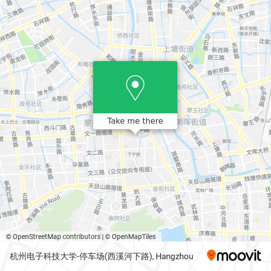 杭州电子科技大学-停车场(西溪河下路) map