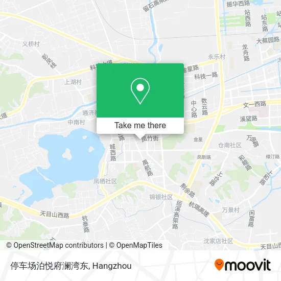 停车场泊悦府澜湾东 map