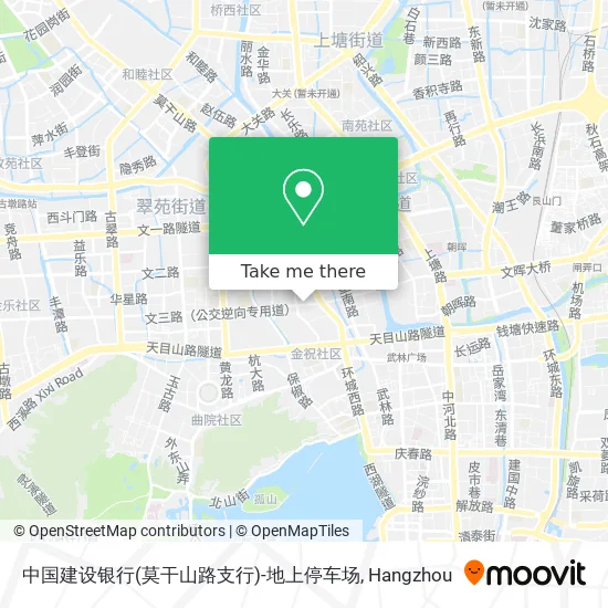 中国建设银行(莫干山路支行)-地上停车场 map