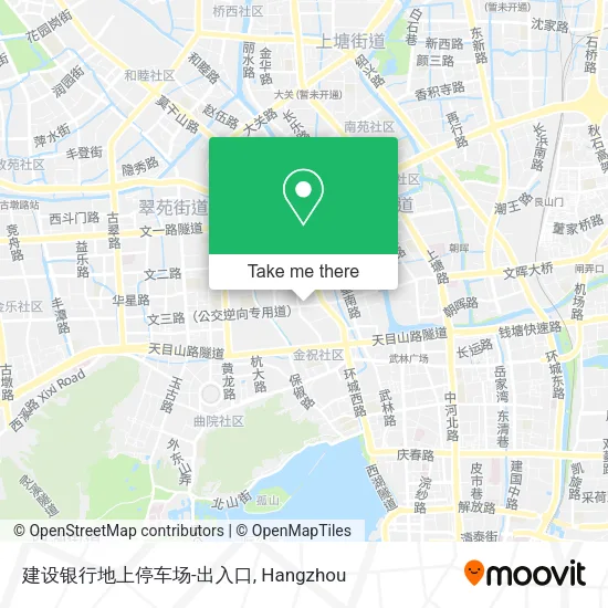 建设银行地上停车场-出入口 map