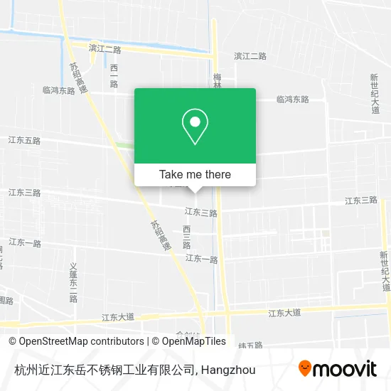 杭州近江东岳不锈钢工业有限公司 map