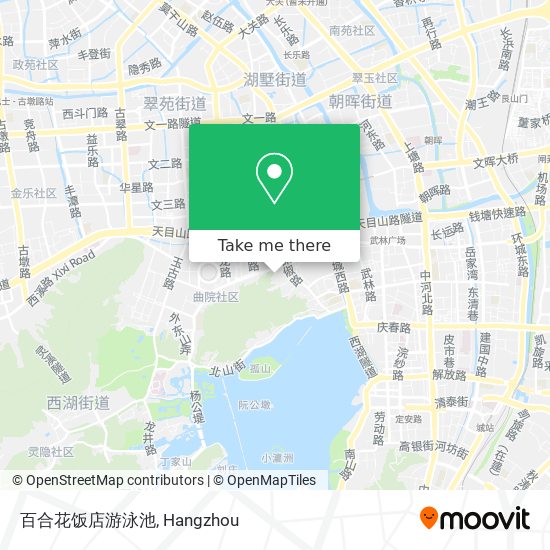 百合花饭店游泳池 map