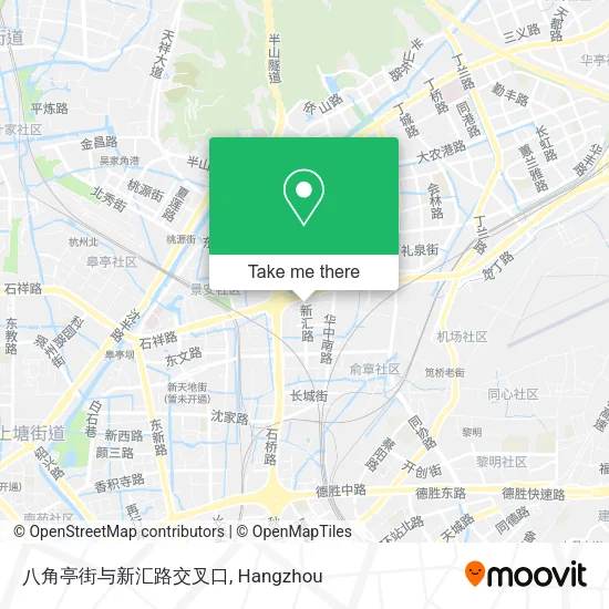 八角亭街与新汇路交叉口 map