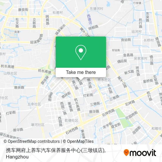 携车网府上养车汽车保养服务中心(三墩镇店) map