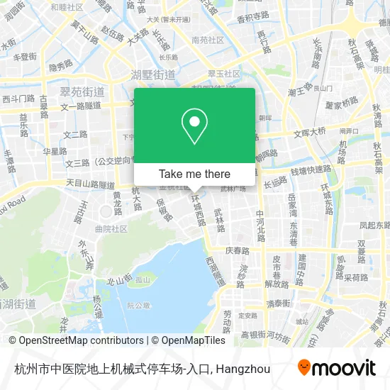 杭州市中医院地上机械式停车场-入口 map