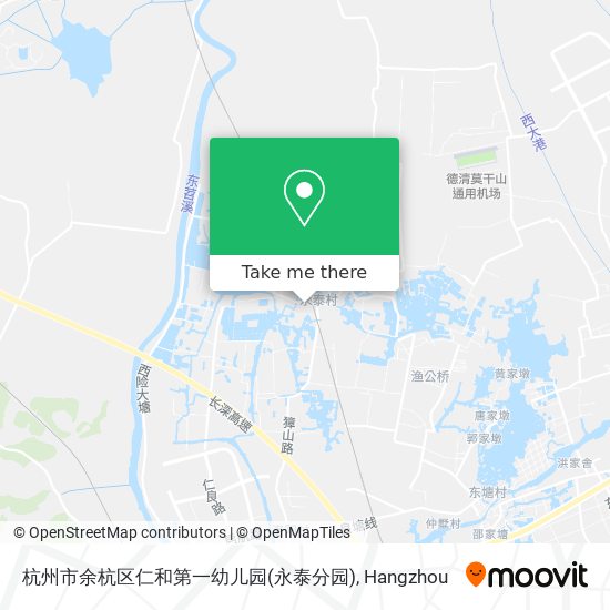 杭州市余杭区仁和第一幼儿园(永泰分园) map