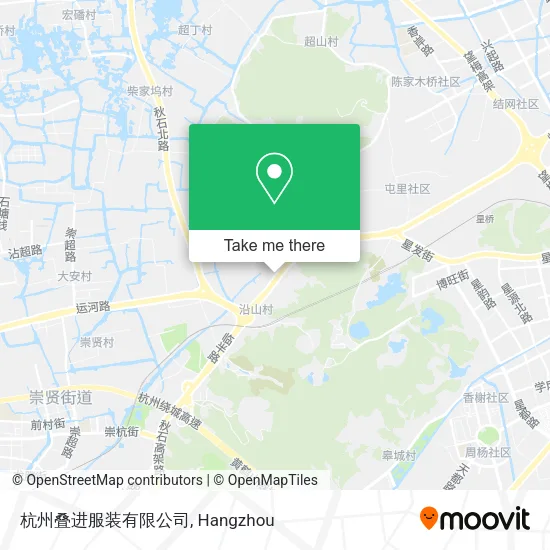 杭州叠进服装有限公司 map