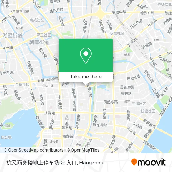 杭叉商务楼地上停车场-出入口 map