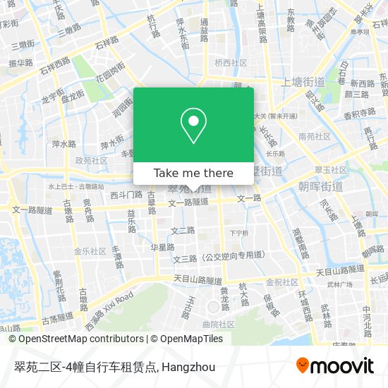 翠苑二区-4幢自行车租赁点 map