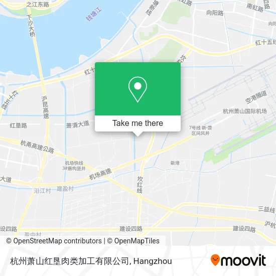 杭州萧山红垦肉类加工有限公司 map