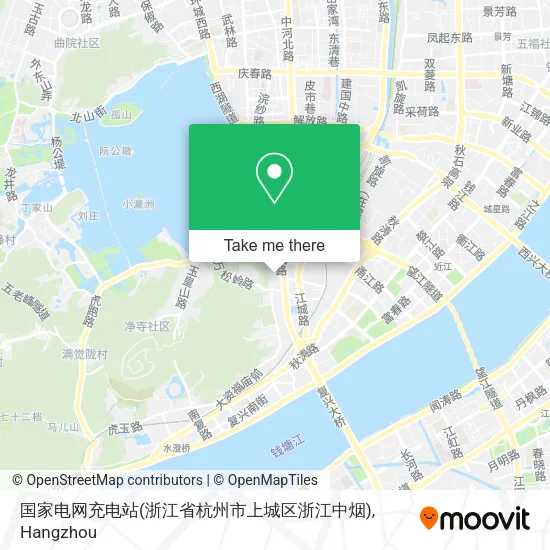 国家电网充电站(浙江省杭州市上城区浙江中烟) map